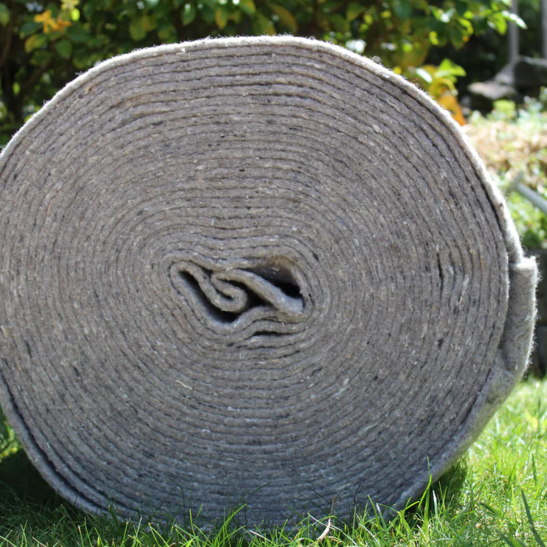 100% NZ Wool Biodegradable Weed Mat Roll