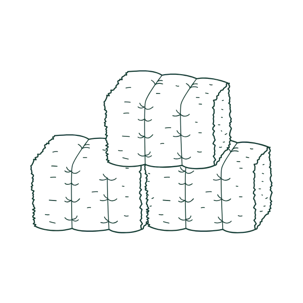 Icon of a pea straw bale