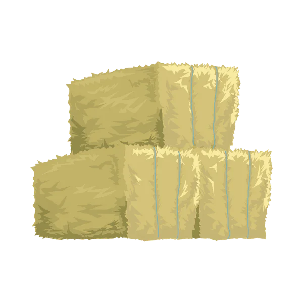 Pea straw bale icon
