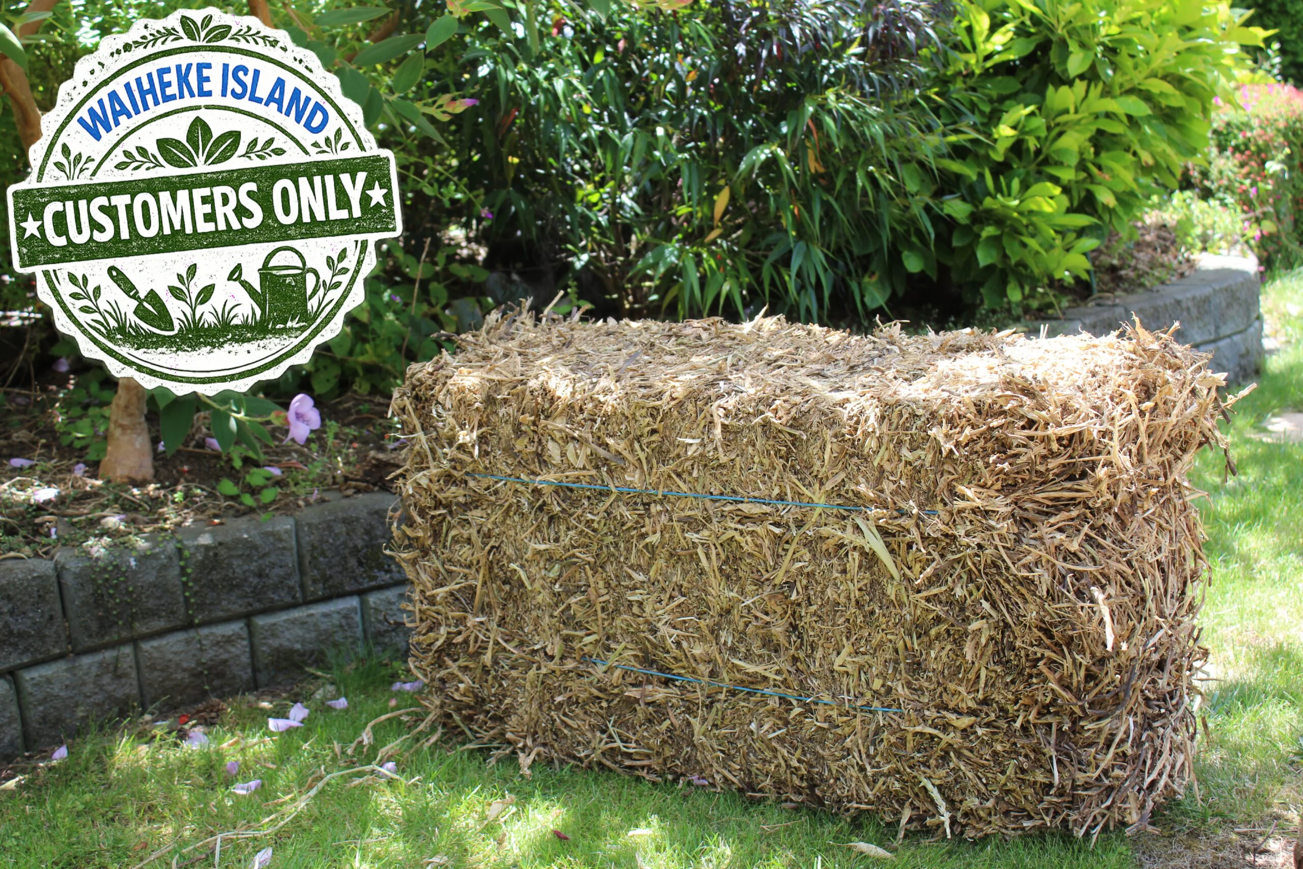 WAIHEKE ISLAND Residents Only - Pea Straw Bale Incl Delivery
