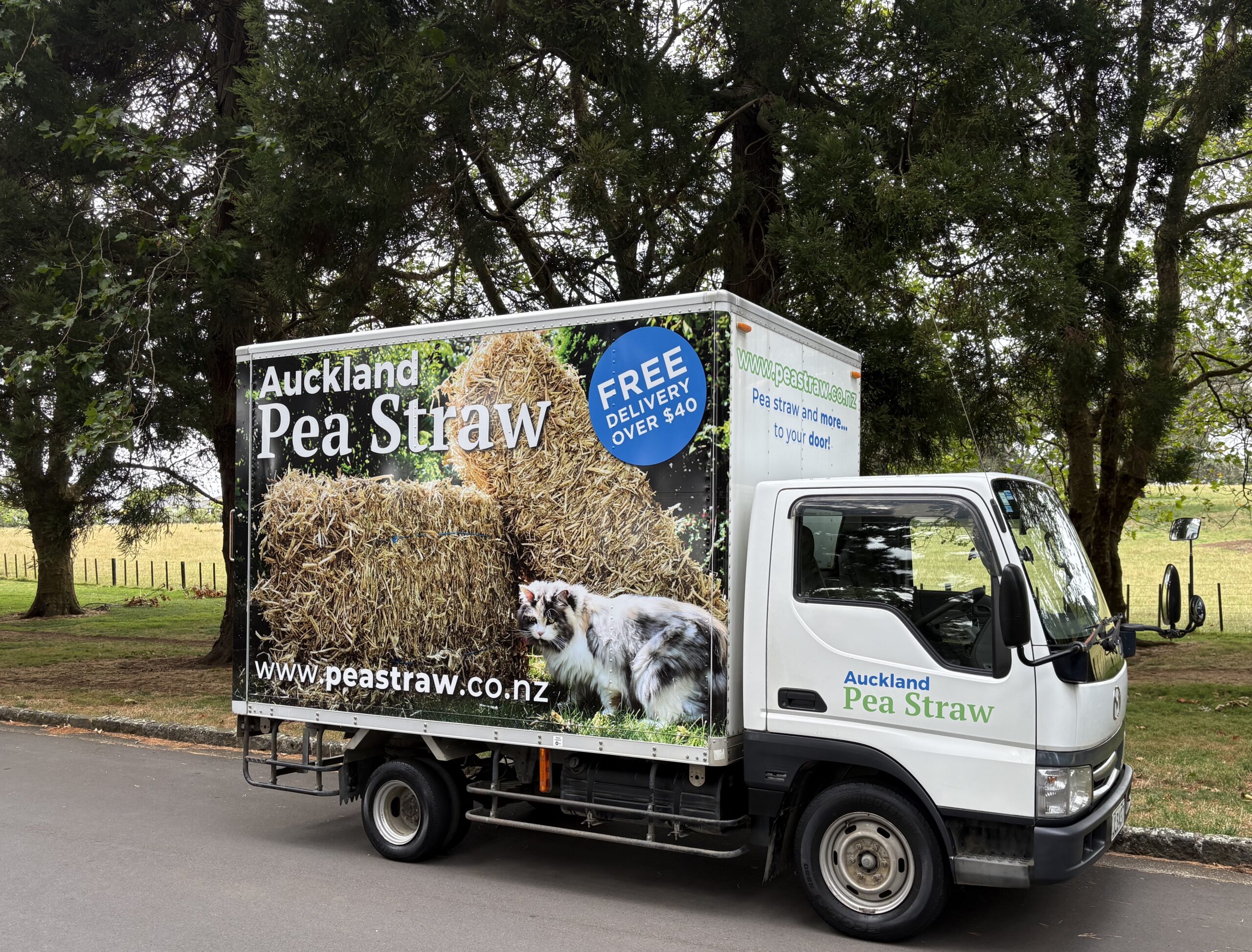 truck-scaled fresh pea straws delivered in auckland