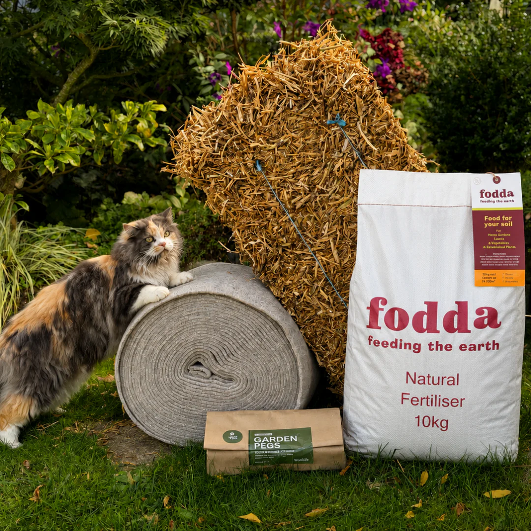 Spring Weed & Feed Combo with FREE Pea Straw Bale!
