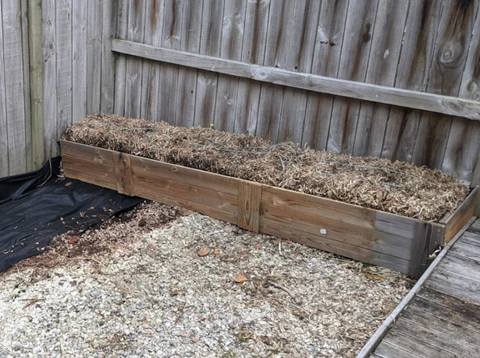 photo of boxing straw bale